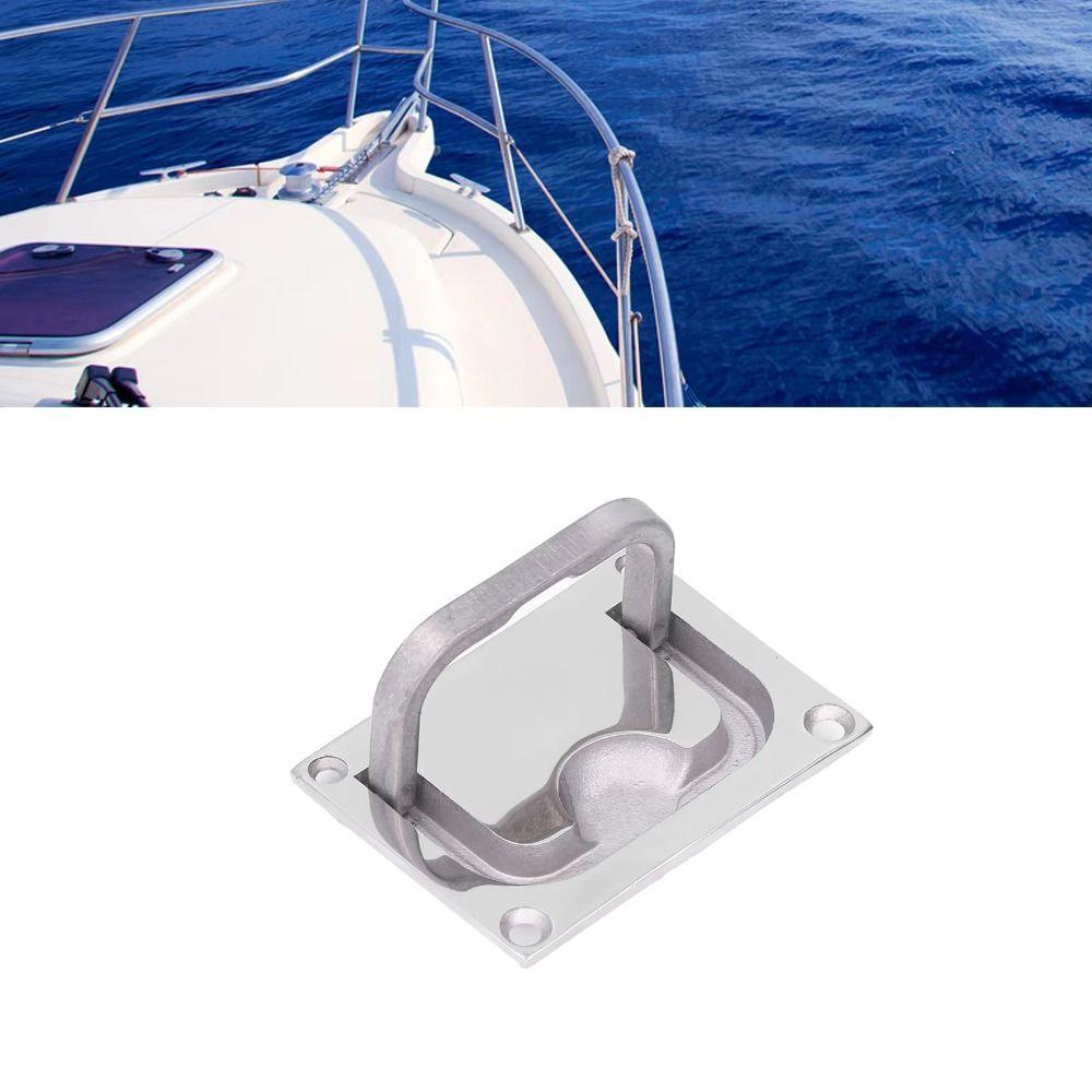 316 Stainless Steel Marine Hardware Square Shape Flush Lift Handle RV Hardware