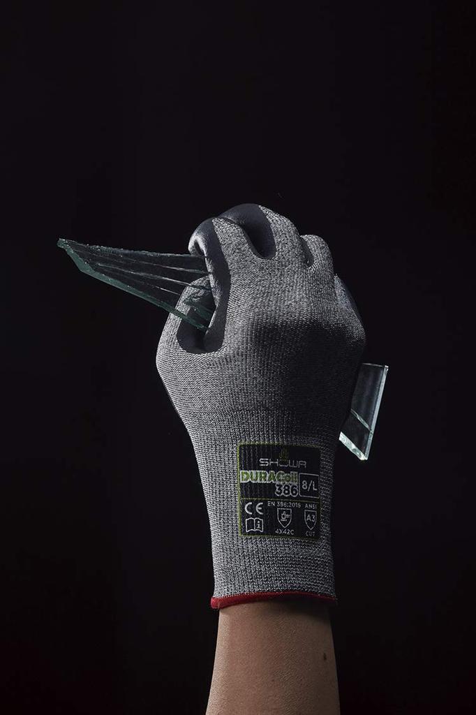 Showa Gloves DURACoil Size 1 Pair [Cut-Resistant Gloves] 386, M,