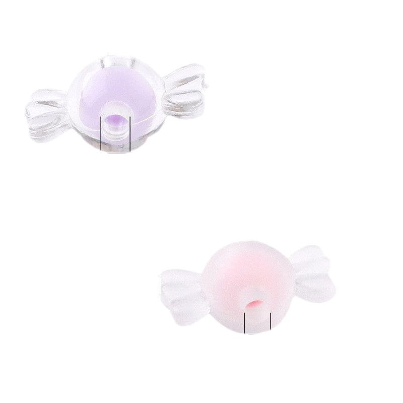 Acrylic Candy-Shaped Transparent Beads for DIY Jewelry and Bracelets