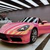 Автомобильная наклейка Пленка для обтяжки Алмазная Золотая Розовая Виниловая пленка с изменением цвета Автоаксессуары Наклейка ПВХ Пленка для обтяжки без пузырей ПЭТ