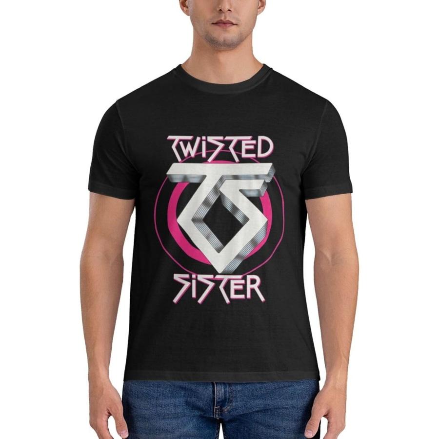 xhaxhi Men's Short Sleeve t-Shirt Twisted Sister T-Shirt for Men Running Shirts Summer Shirts