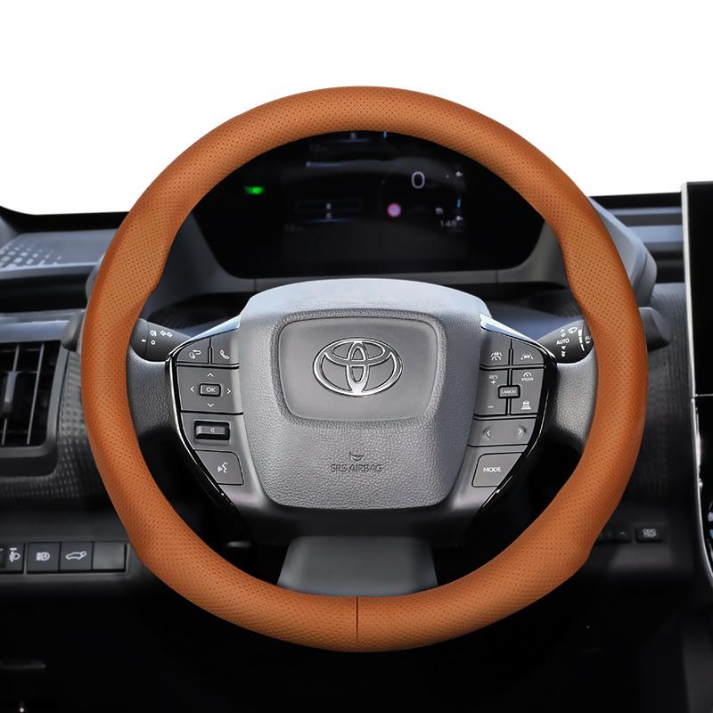 Для Toyota 35-36,5 см Круглая Накладка на Руль Ультратонкая Микрофибра Кожа Camry 86 Scion FR-S GT86 Prius bZ4X Corolla Levin