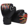 Tiger Flame Print Kids Boxing Gloves Pu Fabric For Children And Youth With Safety Features For Boxing And Sparring