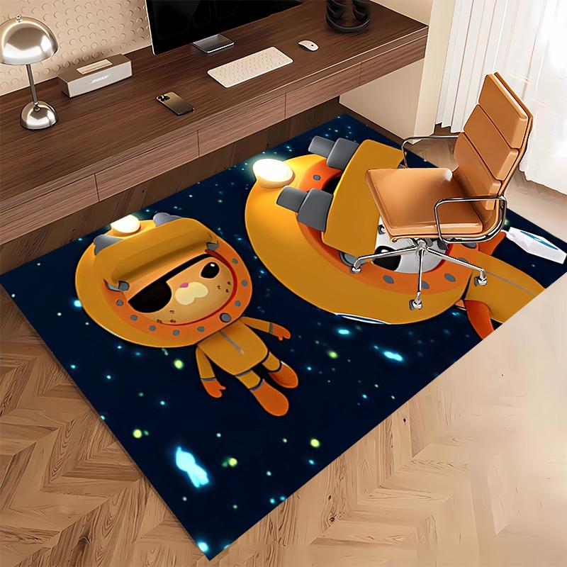 1pc The Octonauts1 Print Area Rug - Soft, Washable Non-Slip Indoor Mat, Living Room, Home Office Decorative Rug,Office Decorative