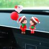 Festive Christmas Gift Car Dashboard Decor Cute Couple Creative Auto Ornament for Him Her Desktop Office Desk Decoration