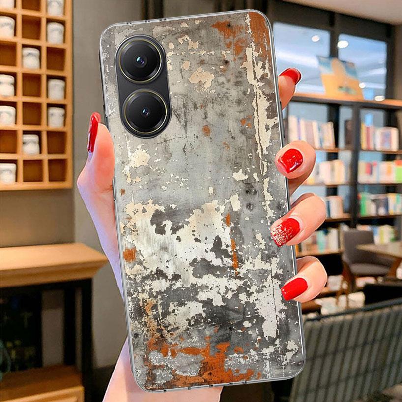 Vintage Industrial Style Rusty Pattern Phone Case For Xiaomi Poco F7 Ultra X7 X6 X5 Pro M7 Redmi 15C 15 13C 13 12C 12 10C 10 9A