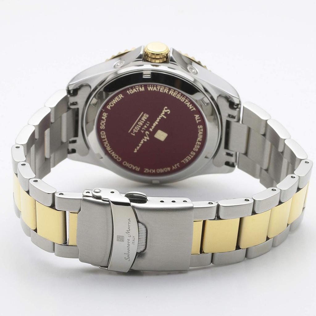 Часы Радио Солнечные Бизнес Популярный Бренд Водонепроницаемый Синий BLGD [Salvatore Marra] Мужские