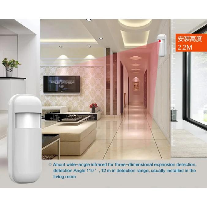433MHz Wireless PIR Infrared Motion Sensor for GSM WiFi Home Alarm System PIR Motion Sensor Detector