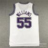 Mens Womens Basketball Jersey Sacramento Kings Retro Williams 55 Fox 5 Webber Sleeveless Training Vest Sportswear