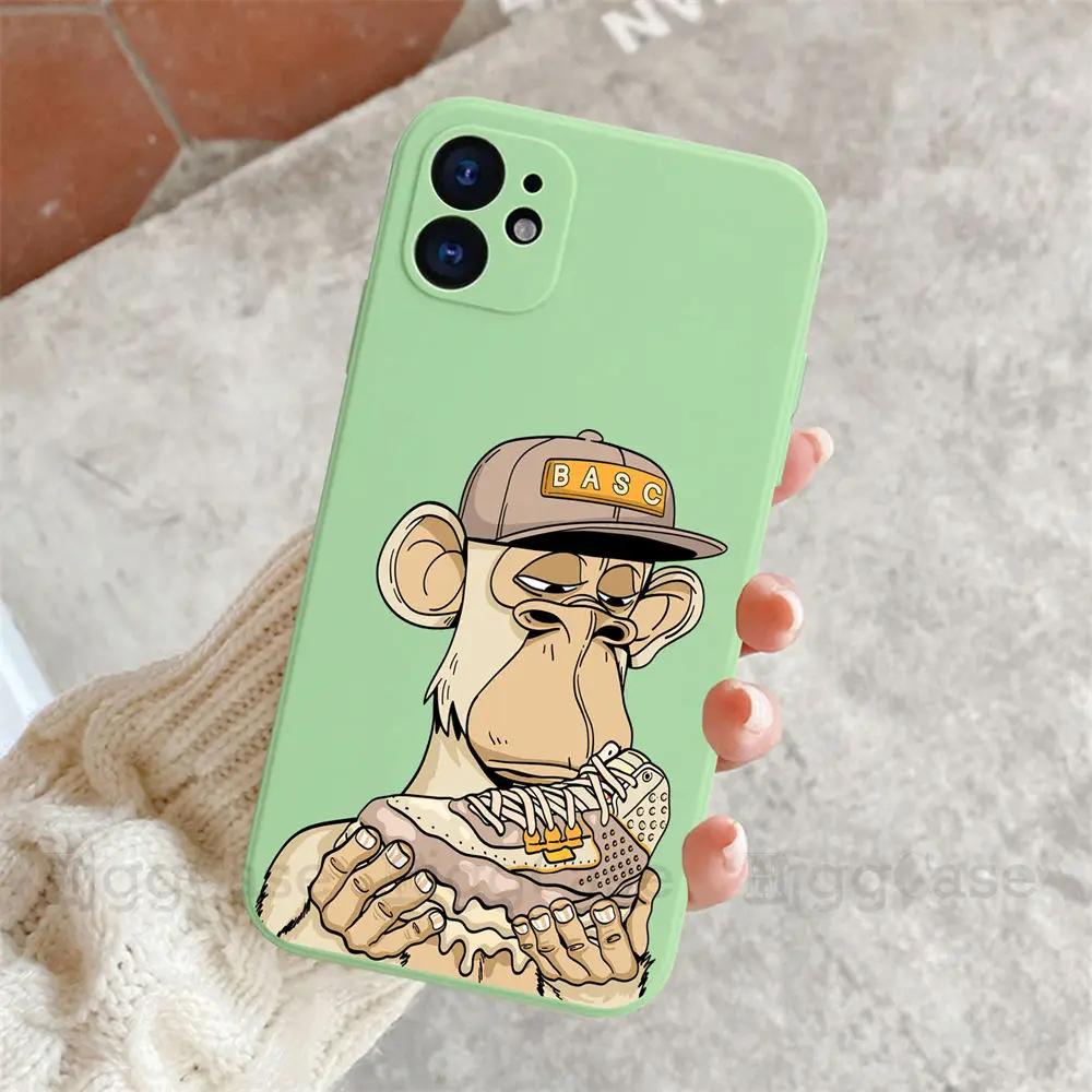 NFT Ape Phone Case For iPhone 11 12 13 14 15 16 Pro Max SE 7 8 Plus X XS XR Sports Brand Sneaker Mobile Case