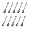 Chili Oil Spoons, 10-Piece Set, Made In Japan, Bulk Purchase, Commercial Cutlery, Silver, Simple, Stainless Steel, Perfect for Scooping Small A