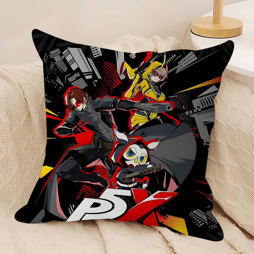 Игровая P-persona 5 Наволочка Съемный Моющийся Чехол для Подушки – Всесезонный Мягкий Лен