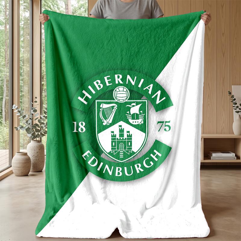 Мягкое фланелевое флисовое одеяло Hibernian FC Легкое Уютное Теплое Плед для Дивана Кровати Домашнего Декора
