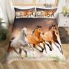 Running Horse 3d Bedding Set King Queen Double Full Twin Single Size Bed Linen Set