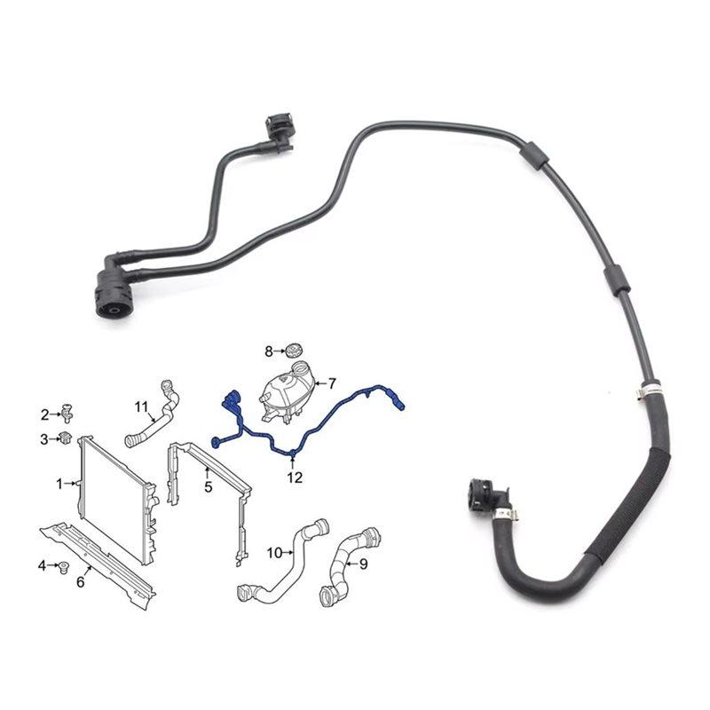 A2135010625 Exhaust Vent Hose Pipe For Mercedes Benz GLC E400 E43 C43 AMG 3.0 V6 2017-2026 Deputy Kettle Water Pipe