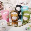 New Glass Cup Aromatic Candle Romantic Fragrance Soy Wax Aromatic Candle Lover Gift