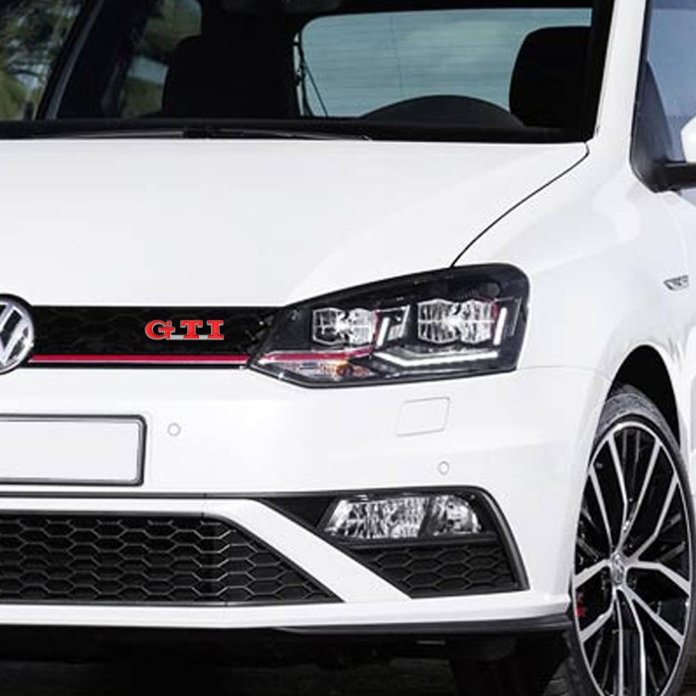 OPQ1 2026 Hot VOLKSWAGEN 3D GTI Emblem Car Front Grille Badge Decoration ABS Sticker for Volkswagen VW Jetta Mk6 Scirocco Polo 6R Tou