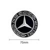 AABHZ1 4PCS/Set 75mm Car Wheel Center Hub Caps Cover Amg Mercedes Benz B/C/E/S Class A Class C200L GLC GLK CLA Auto Accessories