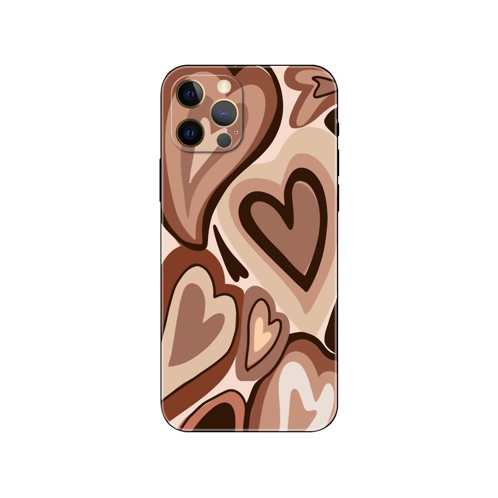 Чехол для телефона Love Heart для iPhone 5 5s 2020se 6 6s 7 8 plus x 10 XR XS 11 12 13 mini pro MAX черная задняя крышка из ТПУ