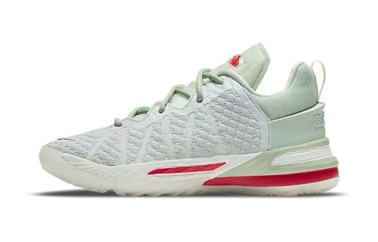 Nike Lebron 18 NRG Slip Resistant Cushioning Abrasion Resistant Low top Children's Basketball Shoes Light Green Kids' CT4713-002
