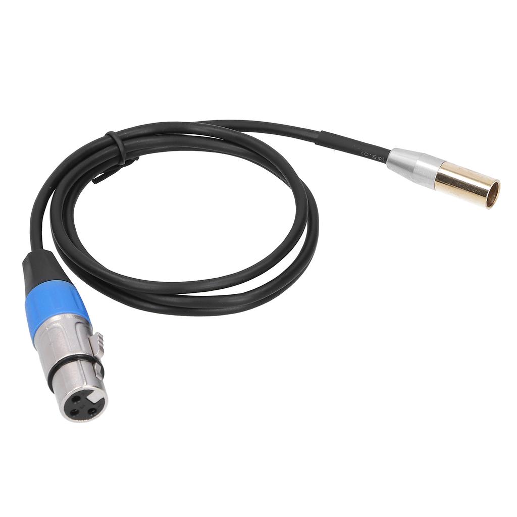 3Pin Audio Cable Mini Male to XLR Female Zinc Alloy Housing Copper Shell Line Supplies1Meter
