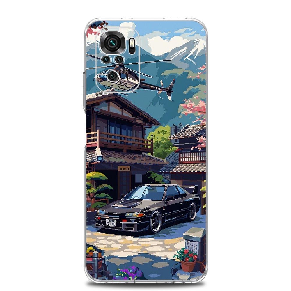 Чехол для телефона JDM Tokyo Drift Спортивный автомобиль для Xiaomi Redmi Note 15 14 13 12 4G 10 11 Pro Plus 5G 14C 13C 12C 10C 9A