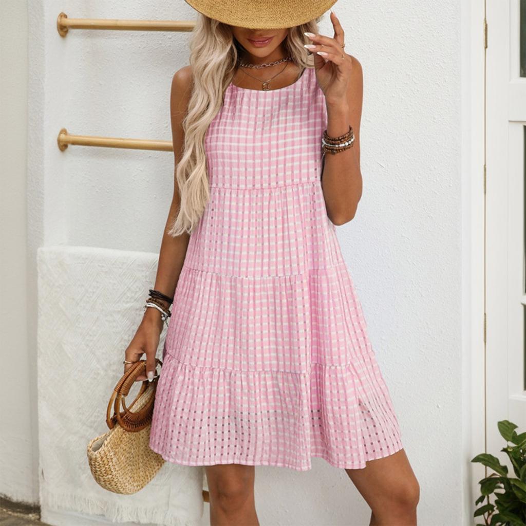 Платье в стиле бохо с коротким рукавом для женщин, повседневное, свободного кроя, летнее, сарафан с цветочным принтом и карманами