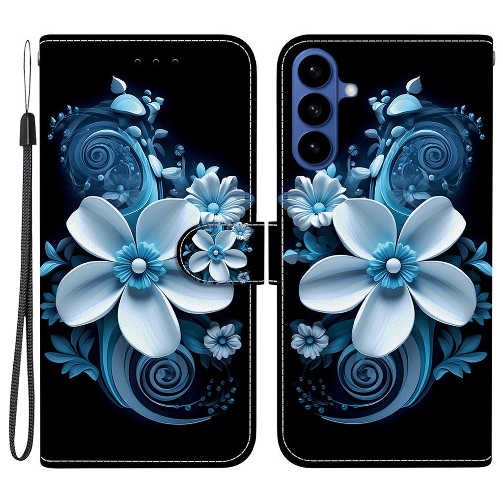 For Samsung Galaxy S26+ Case Pattern Printing Leather Flip Wallet Phone Cover with Lanyard