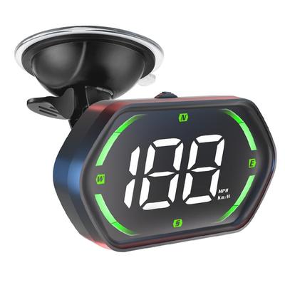 Универсальный HUD-спидометр GPS для автомобилей - Новый дисплей на лобовое стекло 2025 года с отображением MPH/KMH, Предупреждением о превышении скорости, Предупреждением об усталости, Крупным светодиодным шрифтом, Plug & Play USB, Авто