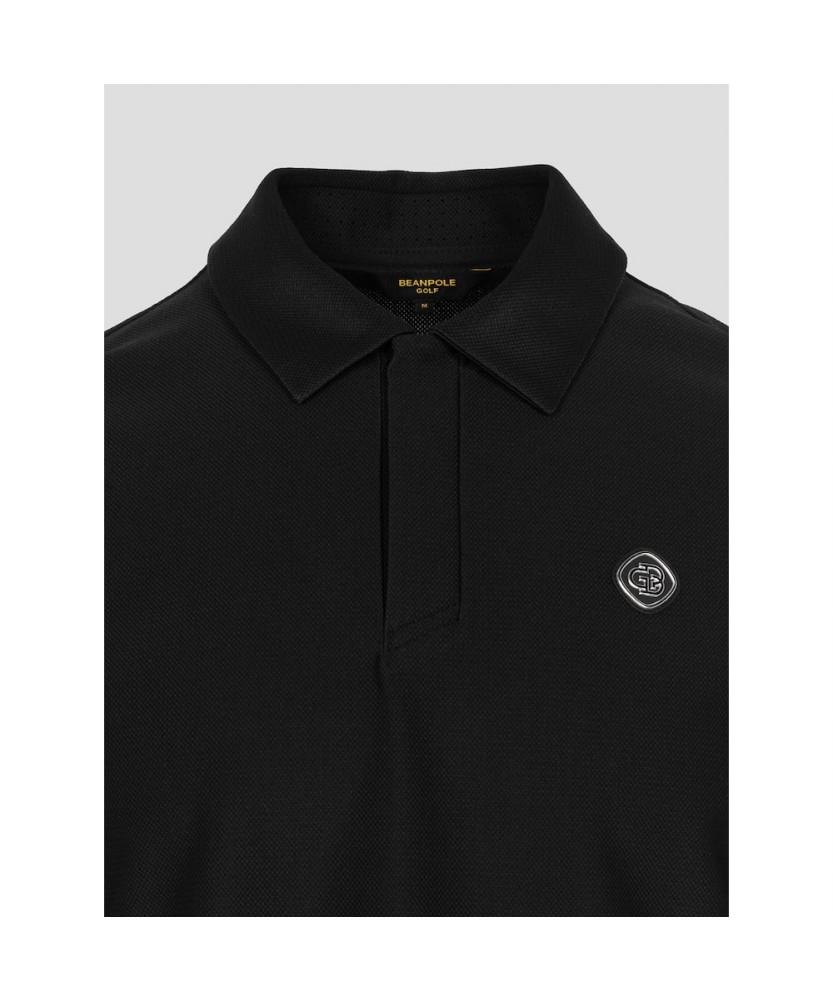 BEANPOLE GOLF [B_Under] Men'S 3D Pattern Short Sleeve Collared Tee - Black