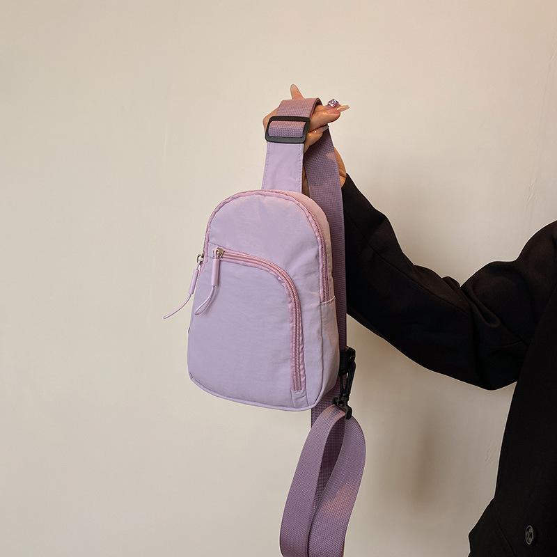 Однотонная легкая и простая портативная повседневная сумка для мобильного телефона, спортивная наплечная сумка-мессенджер, нагрудная сумка, для мужчин и женщин