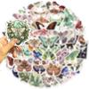 50 Разноцветных наклеек с бабочками для персонализированного украшения гитар, блокнотов и багажа. Оптовые водонепроницаемые наклейки.