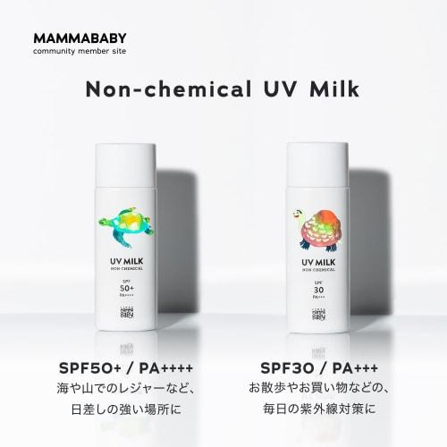 Mama Baby Нехимическое УФ-молочко SPF30 / PA+++ 100% на растительной основе Не содержит УФ-поглотителей Для чувствительной кожи Можно удалить мылом 50 мл