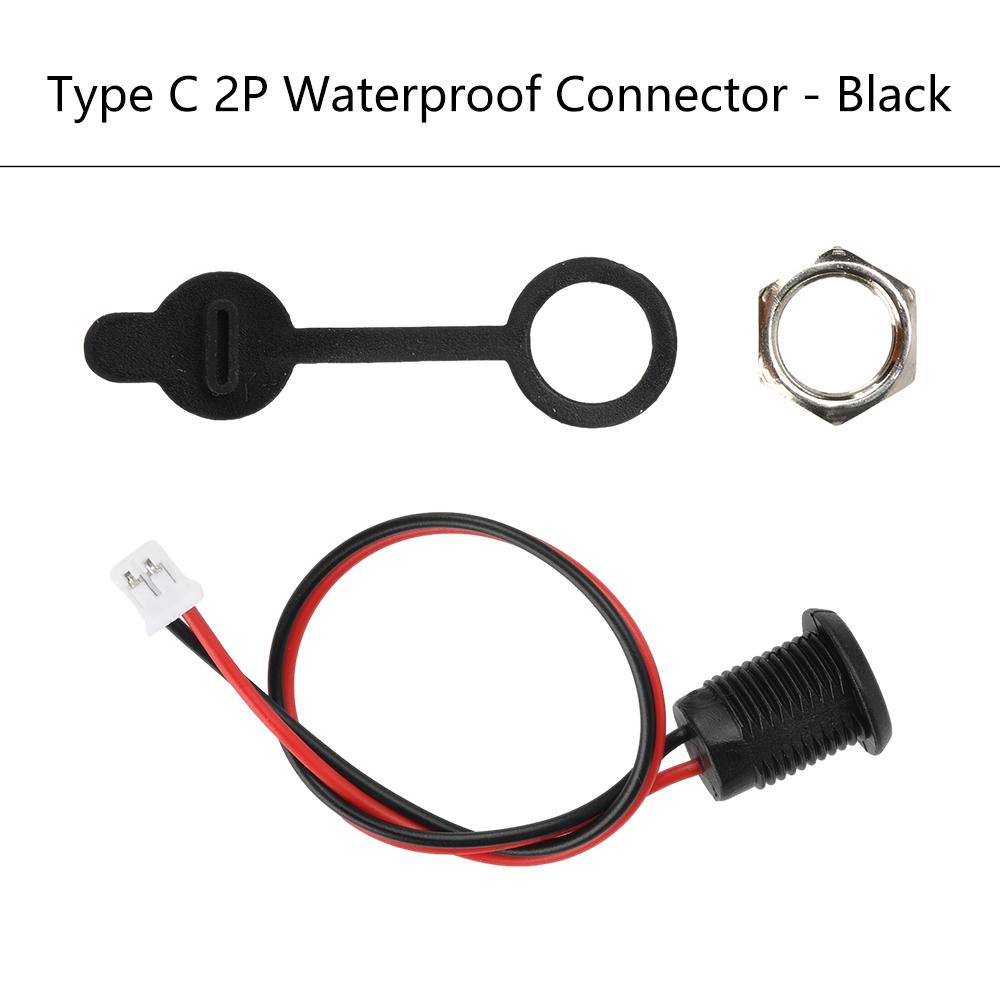 Водонепроницаемый USB-разъем Type-C с фиксирующей пластиной с гайкой PH 1.1, гнездо TPC для высокотоковой быстрой зарядки, порт питания