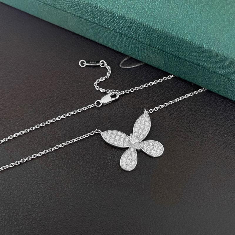 Gica Gema Высокоуглеродистые бриллиантовые ожерелья из стерлингового серебра 925 пробы с подвеской в виде бабочки, уникальный дизайн, романтические ювелирные украшения, подарки для свадебной вечеринки, новая тенденция