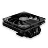 ЧЕРНЫЙ 67 мм высотой низкопрофильный процессорный воздушный кулер с 6 тепловыми трубками для малого форм-фактора 120x15 мм тонкий совместимый с Intel AMD ID-COOLING IS-67-XT