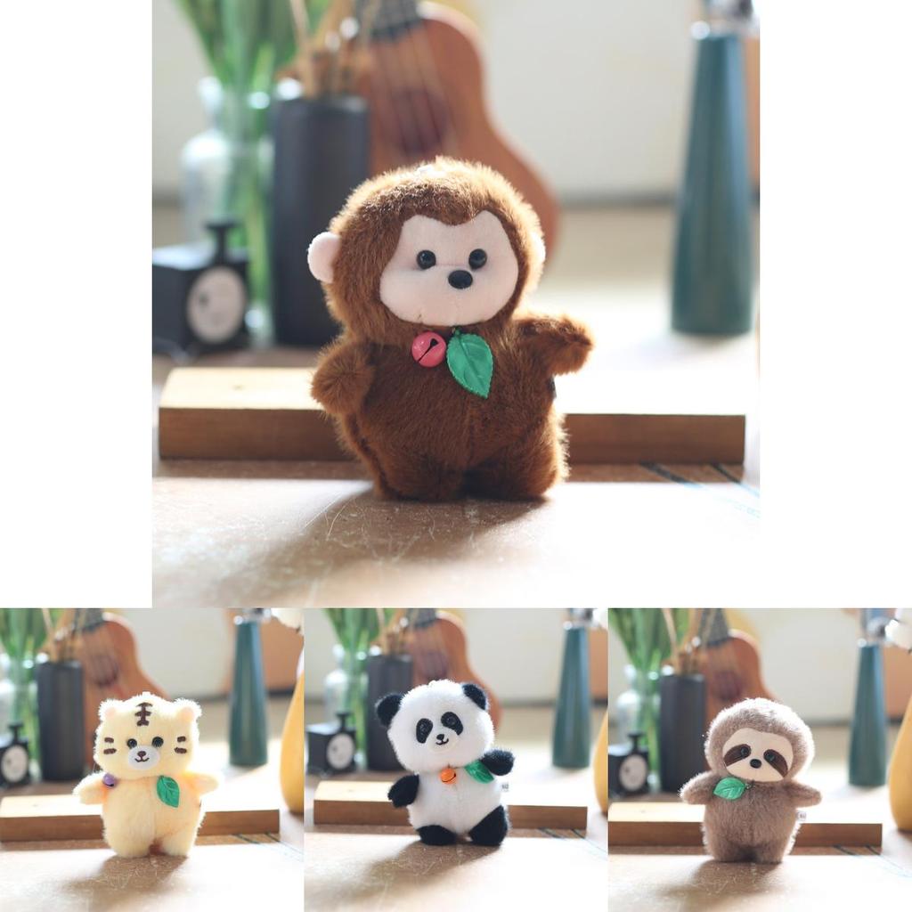 Милый плюшевый брелок в виде животного, аксессуар для рюкзака, набитый ПП-хлопком, подарок для детей