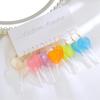 12pcs Cartoon Heart Ice Cream Milk Tea Earrings Set for Women Girl Cute Colorful Geometric Animal Drop Earring Trendy Jewelry Gift