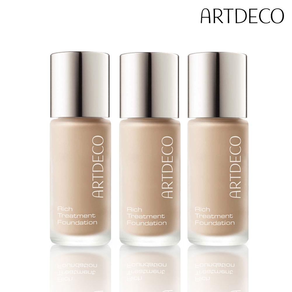 ARTDECO Rich Treatment Foundation сияющий цвет лица стойкое ровное и бархатисто-гладкое покрытие водостойкий макияж веганский