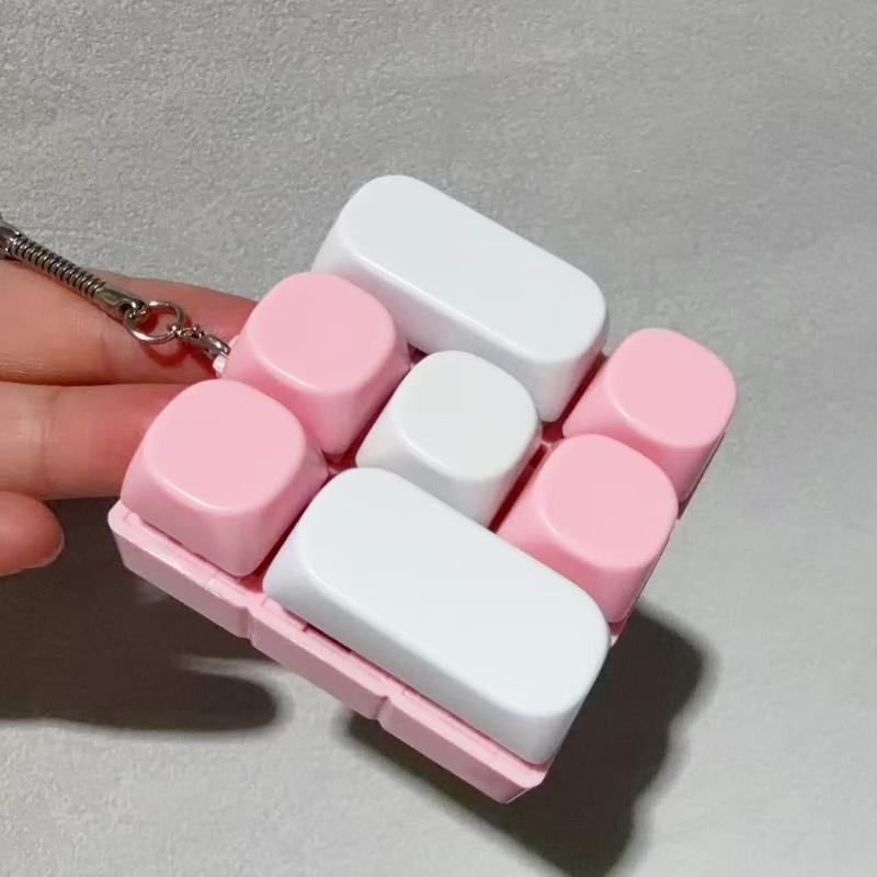 Брелок-кнопка Fidget Toy Мини-клавиатура Снятие стресса Сенсорная игрушка для детей Наполнители для подарочных пакетов Подарок
