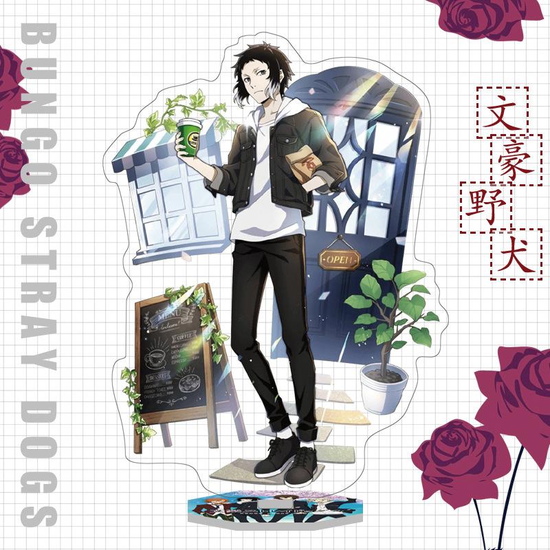 Япония Бунго Бродячие Собаки Аниме Фигурка Акриловая Подставка Модель Игрушки Дазай Осаму Накахара Чуя Рюносуке Акутагава Декор Стола