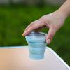 Portable Travel Folding Water Cup Large Capacity Mini Telescopic Cups Silicone with Lid  Outdoor Coffee Cup Camping Tooth Glass
