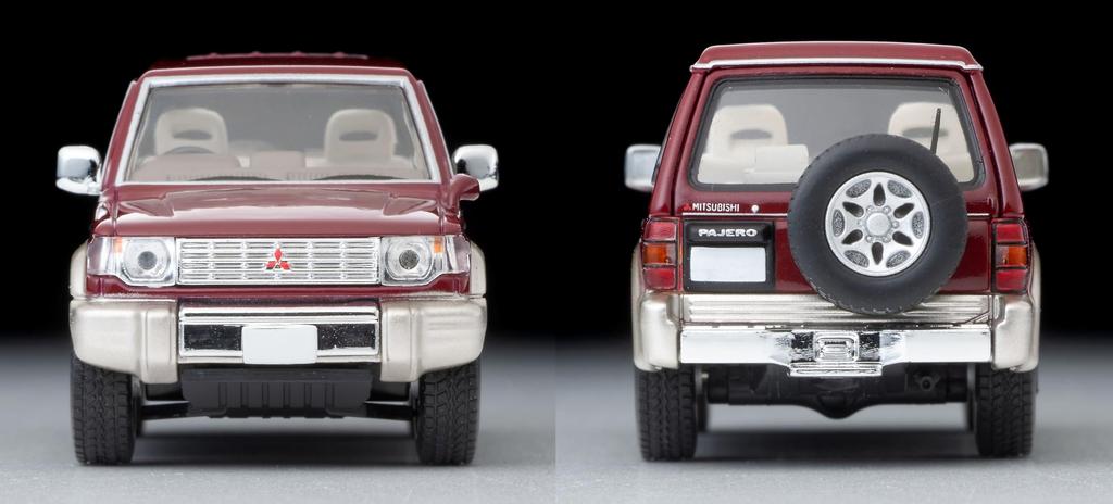 TOMYTEC Tomica Limited Vintage Neo Mitsubishi Pajero Mid Roof Wide VR 96 год Готовый продукт 329473 1/64 LV-N206b Красный/Бежевый