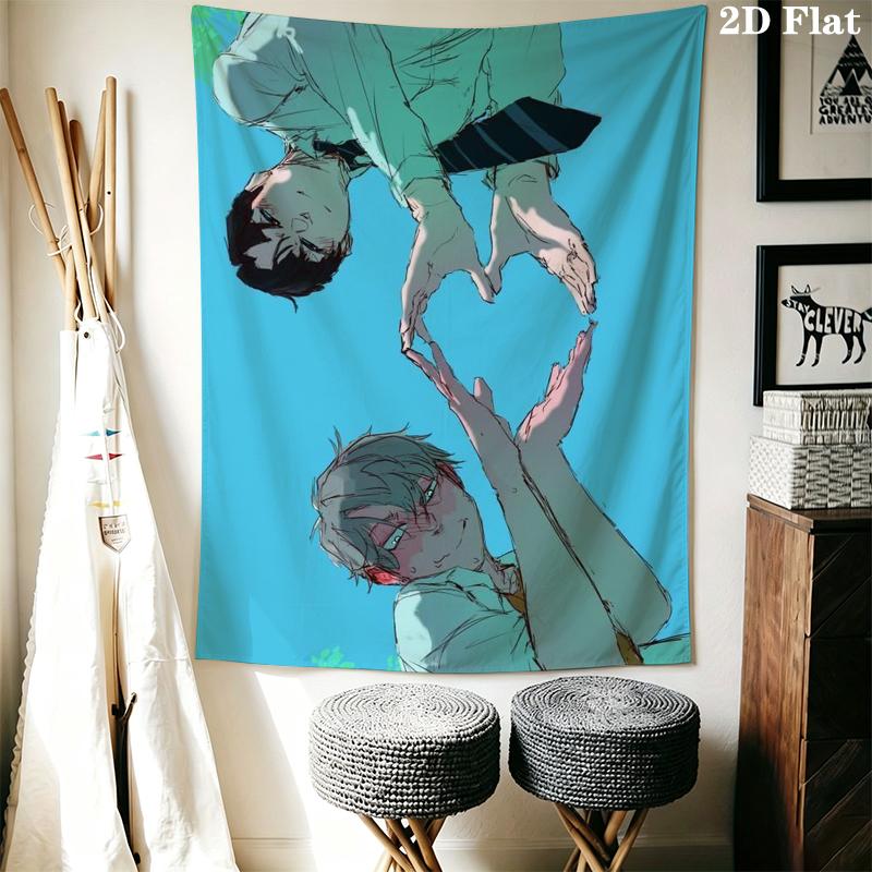 Alien Stage Wall Tapestry Aesthetic Wall Hanging Printed Fabric Blanket Decorative Tapestries for Bedroom Living Room Home Decor