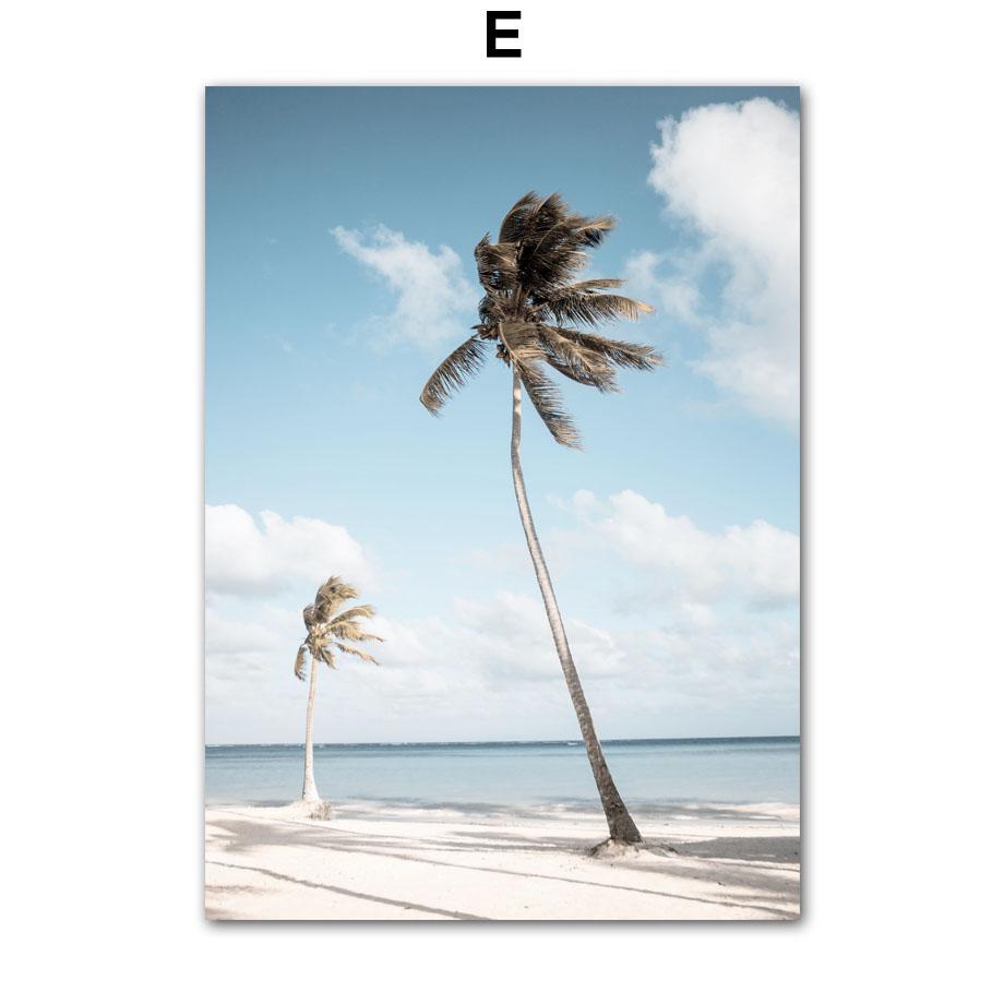 Волна, песок, синий пляж, лодка, настенная живопись, холст, плакаты на скандинавскую тему и принты, украшения для гостиной, дома, фотографии