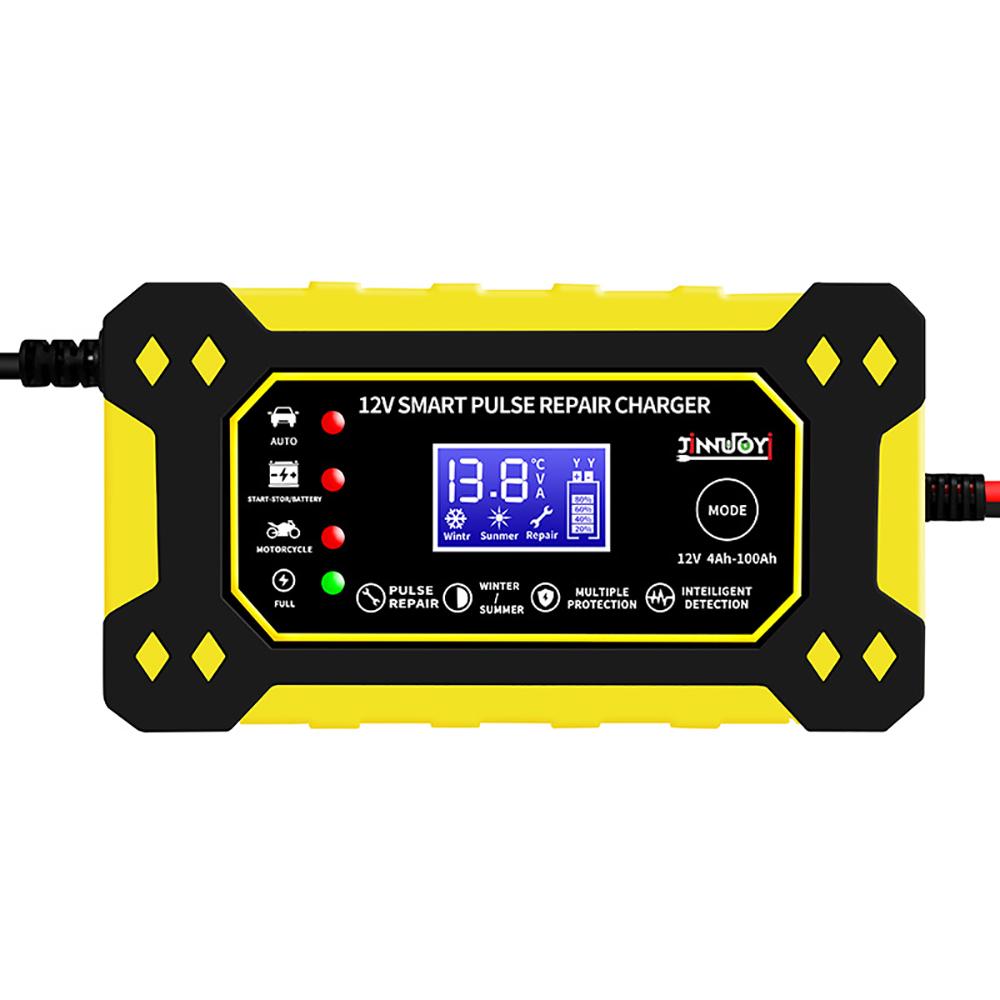 6A 12V автомобильное зарядное устройство для аккумулятора импульсный ремонт ЖК-дисплей умная быстрая зарядка AGM Deep Cycle GEL свинцово-кислотное зарядное устройство для автомобиля мотоцикла