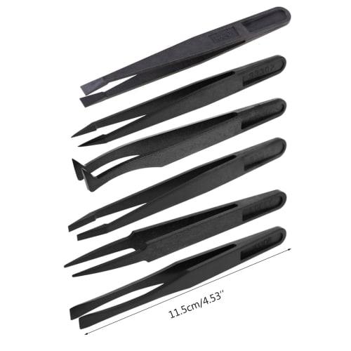 Multifunctional Plastic Tweezers Anti-Static Electronic Industry Maintenance Nail Tools Home & Kitchen for Health & Beauty