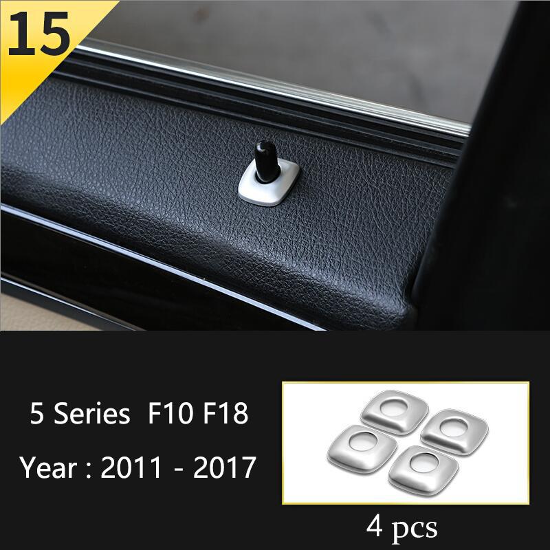 Car Styling Console Multimedia AC CD Panel Decoration Frame Cover Trim Strip Sticker For BMW 5 Series F10 Interior Accessories NM5