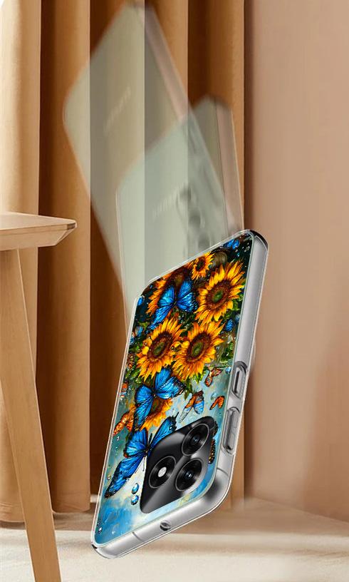 Etui Do Honor X5C Plus / X5C 4G Obudowa Foto Case Plecki Motyle + Szkło 9H
