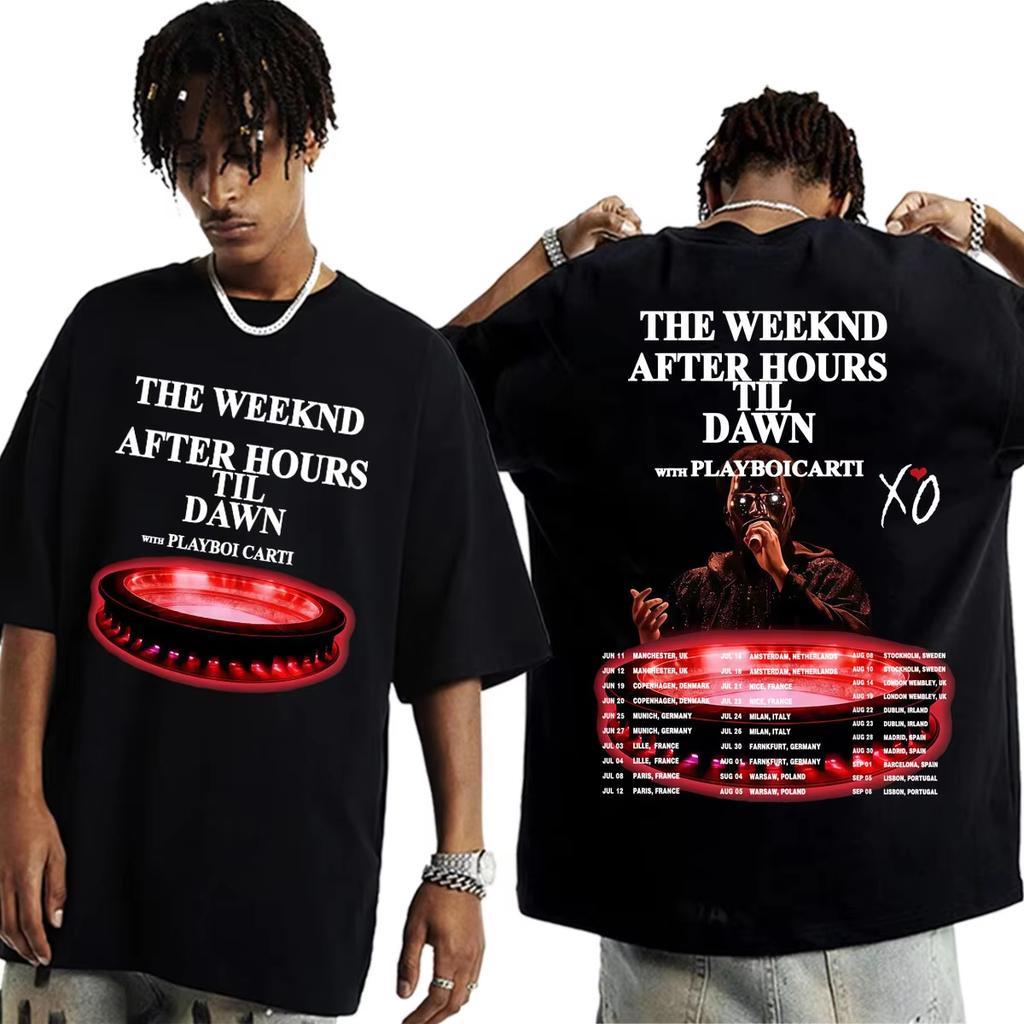 2026 Summer Hot Sale The Weeknd Xo After Hours Til Dawn Music Album T Shirt Men Women Hip Hop Streetwear Tee Breathable and Comfortable Clothes